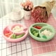 thumbnail image 2 of Juego de vajil de antideslizante dividido de plástico para tazón de fuente de alimentación bebé Zulema Plato de alimentación para niños Plato, 2 of 8