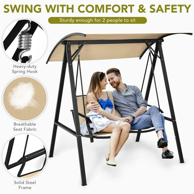 Walmart two seater swing top