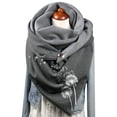 thumbnail image 3 of WEAIXIMIUNG Heated Gloves for Men Rechargeable Women Feather Vintage Print Boho Scarf Shawls Wraps Winter Warm Short Scarves, 3 of 4