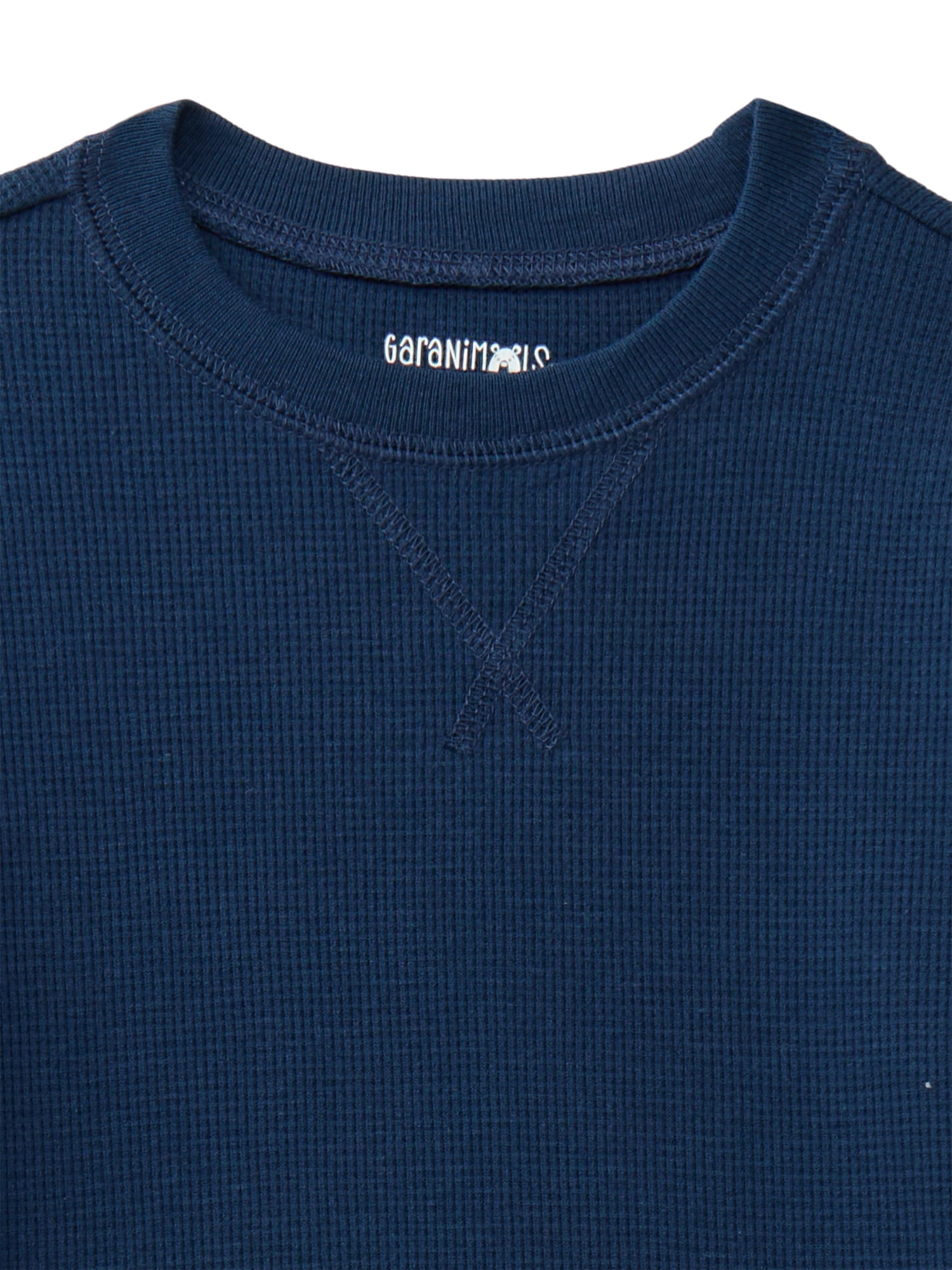 Garanimals Toddler Boys Holiday Micro Thermal Tee with Long Sleeves, Sizes 18M-5T