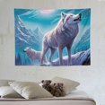 thumbnail image 4 of COMIO  Cool Wolf Tapestry for Men, Fantasy Animals Psychedelic Moon Tapestry Wall Hanging for Boys Bedroom, Trippy Mountian Forest Tapestry Blanket College Dorm Home Decor, 4 of 7