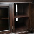 thumbnail image 4 of Leick Home 81360 Three Door TV Stand with Bronze Glass for 60" TV's, Chocolate Cherry, 4 of 14