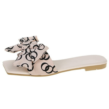 

Women Temperament Slippers Toe Trim And Open Toe Design Soft Pu Leather Summer Women s Daily Travel Beach Sandals 38 Beige