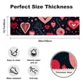thumbnail image 2 of Valentine's Day Love Kitchen Rug Runner Rug Rubber Mats: Rectangular, 15.7"x59", Washable, , Absorbent, 2 of 6