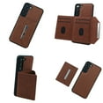 thumbnail image 6 of ELEHOLD for Samsung Galaxy S24 Wallet Case,Detachable Magnetic Card Slot Flip Leather Kickstand Magnetic Clasp Protective Shockproof Phone Case for Samsung Galaxy S24,Brown, 6 of 6