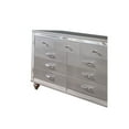 thumbnail image 3 of Benzara BM203177 Contemporary Wooden Dresser with 9 Drawers & Turned Legs, Silver, 3 of 4