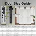 thumbnail image 3 of 72" X 84" Closet style Double 6 Lattice Shapes Bi-Fold Barn Door With Installation Hardware Kit, 3 of 8