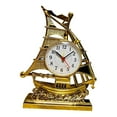 thumbnail image 3 of Reloj despertador decorativo con estatua de vela, reloj de escritorio, relojes de mesa, relojes de noche para Dorado, 3 of 9