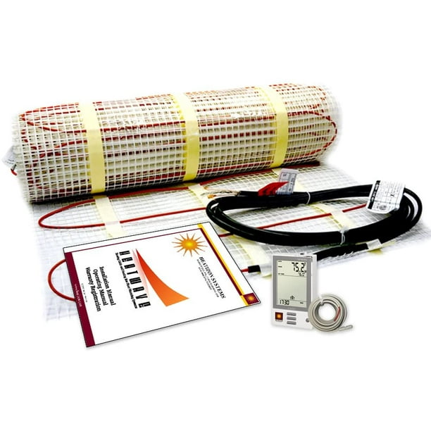 145 Sqft Electric Floor Heating Systems with Required GFCI Programmable  Thermostat 240V