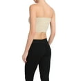 thumbnail image 4 of TheMoogan Women's PLUS Basic Layering Seamless Bra Crop Tube Top Bandeau Strapless Bralette, 4 of 7