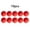 Type A Red, variant on 10 Pcs 15mm Fishing Floats Bobber Ball Beads Foam Strike Indicators Buoys Tackle