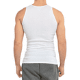 thumbnail image 6 of 3 Pack Men's A-Shirts 100% Cotton Ribbed Underwear Tank Top Solid Casual Menswear S-3XL Regular Big & Tall Workout Breathable Sleeveless Plain Classic, 6 of 6