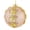 Round, variant on December Diamonds 4.25In Pink And Gold Leaf Frosted Ornament, Glass, Transparent 7979363 Round