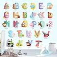 thumbnail image 4 of Kids Animal Alphabet Wall Decal Removable ABC Wall Decal Alphabet Wall Sticker, 4 of 10