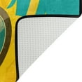 thumbnail image 4 of SKYSONIC Hello Summer Rock N Roll Pose On Green Lightweight Carpet Mats Area Soft Rugs Floor Mat Doormat Decoration for Rooms Entrance 36x24 inches, 4 of 6