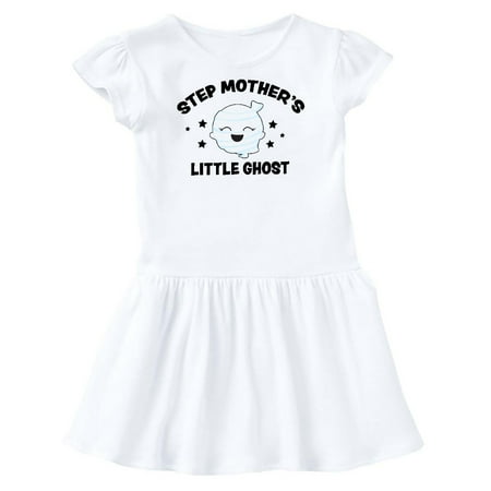 

Inktastic Cute Step Mother s Little Ghost with Stars Gift Toddler Girl Dress