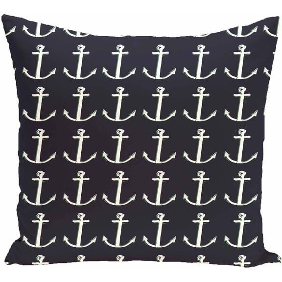 Simply Daisy Coastal Print Decorative Pillow, 16" x 16"