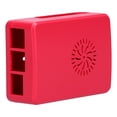 thumbnail image 3 of Estuche para Raspberry Pi 4B con disipador de calor de ABS, cubierta superior extraíble, carcasa protectora roja, 3 of 14