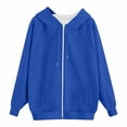 thumbnail image 5 of Zip Up Hoodie Women Long Sleeve Pockets Jackets for Women Casual Going Out Hooded Sweatshirts, 5 of 5