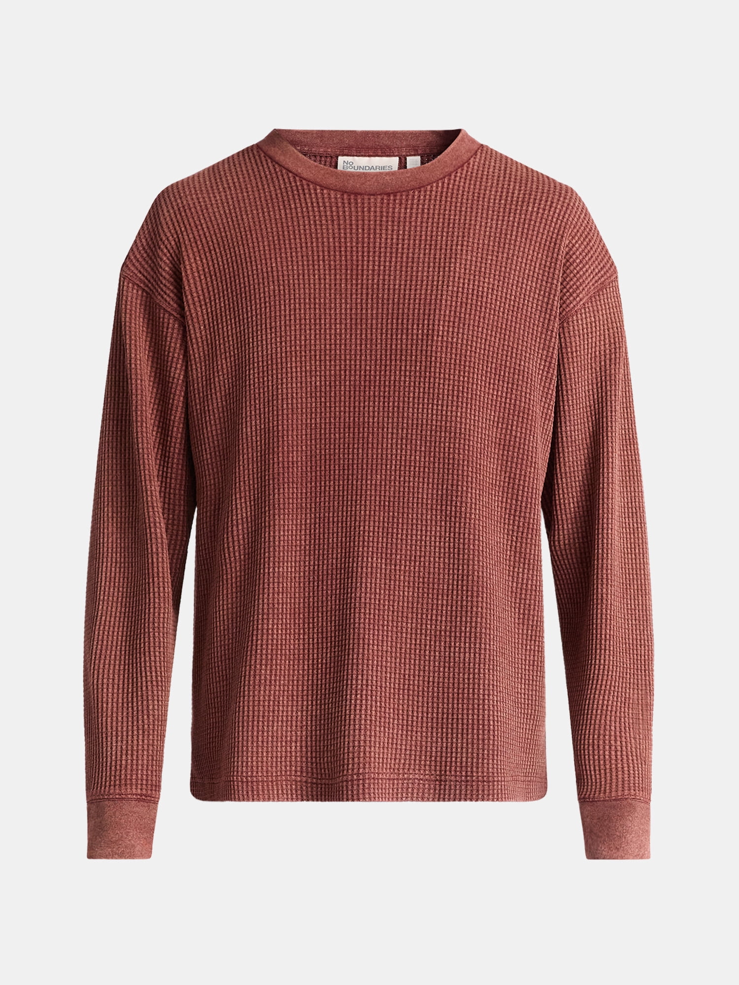 No Boundaries Thermal Tee with Long Sleeves, Men's & Big Men's