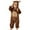 Brown, variant on Odeerbi Toddler Boys Girls Animal Dress Up Clothes Flannel Fleece Jumpsuits Winter Thermal Hooded Rompers Toddler Cute Bodysuit Long Sleeve Hooded Onesie Toddler Clothes Brown