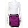Pre-owned|Michael Michael Kors Black Magenta Above Knee Length Mini Skirt Size 0