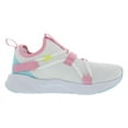 thumbnail image 2 of Puma Softride Rift So Popglitch Girls Shoes Size 5, Color: White/Pink, 2 of 5