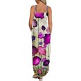 thumbnail image 4 of Mini Robe Femme Décontractée Ample Été Imprimée Longue Robe de Plage Col en V Sans Manches Robes d'Été pour Femmes en Solde, 4 of 6