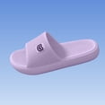 thumbnail image 5 of Purple Womens House Slippers Non Slip EVA Slide Sandals Quick Dry Breathable Lightweight Cushioned Bathroom Shoes,Size 5.5, 5 of 7