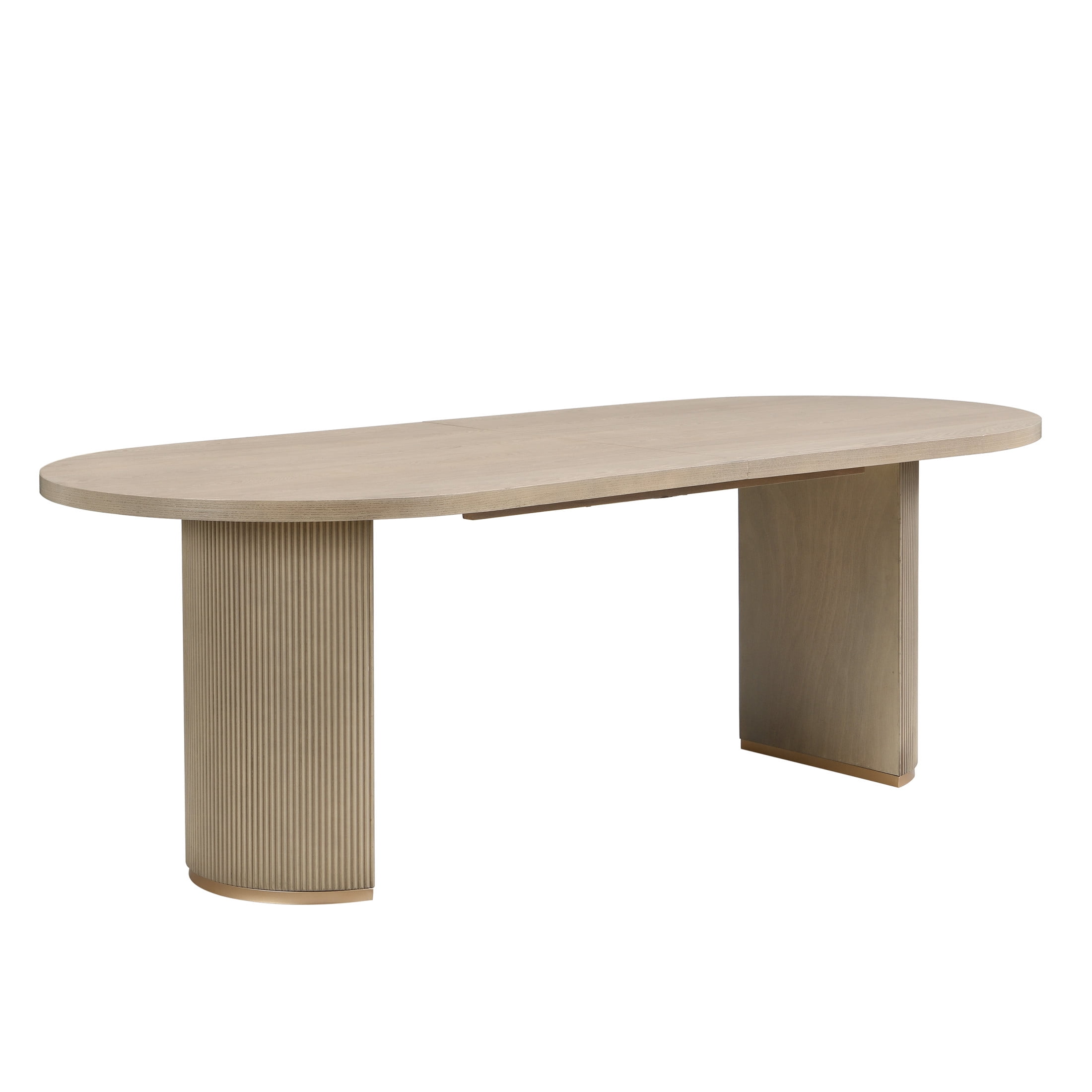 Christopher Knight Home Minimalist 88“ Oval Dining Table for 4-6, Light Ash