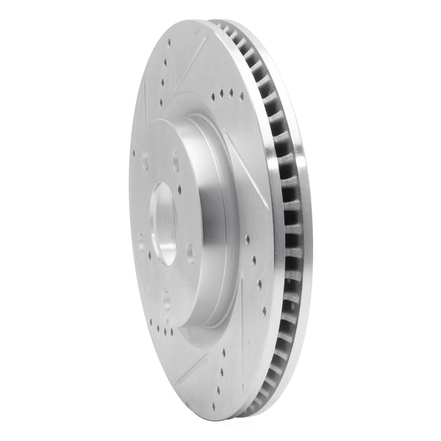 Dynamic Friction Company 631-10003L DFC Brake Rotor - Drilled And Slotted - Silver