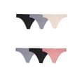 thumbnail image 5 of Fruit of the Loom Women's Seamless Underwear, No Show Panties, Multiple Styles, 4‑Way Stretch, 6-Pack, Sizes S-2XL, 5 of 11