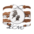 thumbnail image 1 of Chinese Ink Style Five Goblins Monster Bracelet Love Chain Rope Ornament Wristband, 1 of 3