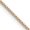 thumbnail image 2 of Solid 14K Rose Gold 1.2mm Box Link with Lobster Lock Chain - 20", 2 of 8