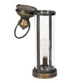thumbnail image 6 of Alpine Corporation Gold Metal and Glass Lantern with Warm White LED- Large, 6 of 13