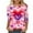 #110-Multicolor, variant on Xuyuer Womens Valentine T Shirts Love Heart Printed Graphic Tee Tops Spring Shirts Halloween Round Neck 3/4 Length Sleeve Graphic Tee Tops Fashion Casual Printed T-Shirt Top