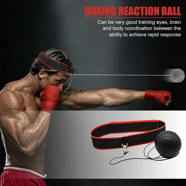 Balles d'entraînement réflexes de boxe, balle de boxe speed fitness punch  avec bandeau réglable balle d'entraînement pour la boxe, le MMA et le  kickboxing à la maison et à l'extérieur 