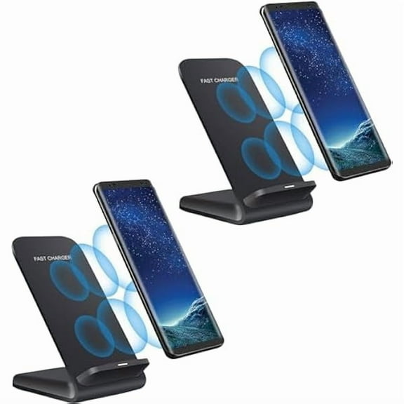 FU1999Wireless Charger(Stand),2 Pack 20W Fast Wireless Charging Stand for Samsung Galaxy S24/S24 /S24 Ultra/S23/S22/S21/S20/S10/Note,for Google Pixel 8/7/6, for LG and More.