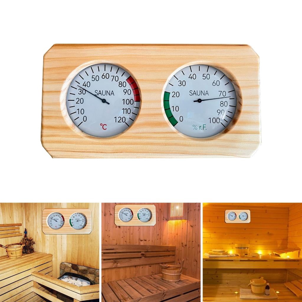 Temperature & Humidity Measurement Reliable Sauna Thermometer Hygrometer Monitor & Maintain Better Sauna Environment