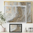 thumbnail image 3 of Designart'marbre Blanc avec Curley Gris et Veines Dorées' Impression d'Art Encadrée, 3 of 3