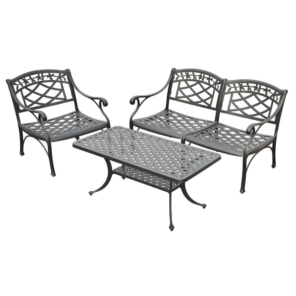 Crosley Sedona 3Piece Cast Aluminum Outdoor Conversation Seating Set