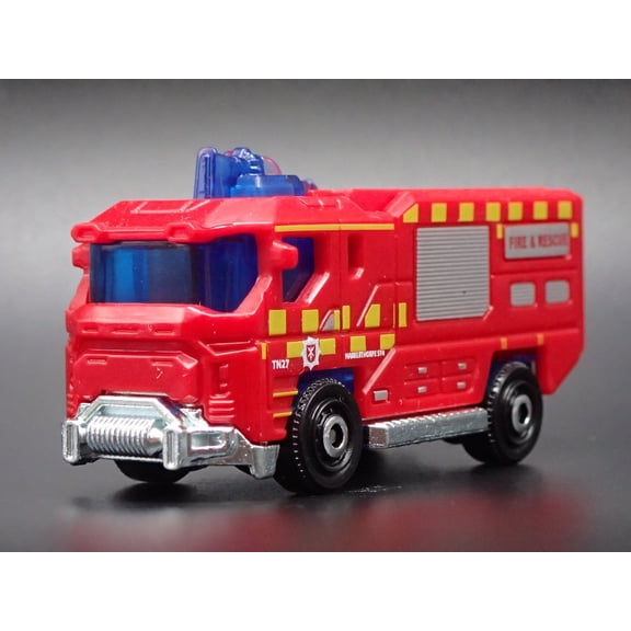 Open Box FIRE ENGINE TRUCK BLAZE BUSTER II RED 1:64 MB SCALE DIORAMA DIECAST MODEL CAR