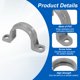 thumbnail image 4 of Uxcell 30pcs 3/4 Pulgadas Abrazaderas de Tubo de PVC Plástico con 2 Agujeros, Abrazadera en Forma de U con Tornillo de Acero Inoxidable 410 para Fijación de Tuberías y Cables, 4 of 7