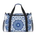 thumbnail image 1 of Disketp Blue Watercolor Bolsa de Viaje Tipo Duffle, Bolso de Mano para Fin de Semana para Mujer, Bolsa de Gimnasio Ligera para Hombre, Esencial para Viajes, 1 of 7