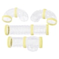 thumbnail image 1 of Wweixi 8Pcs Hamster Tubes Set Connected Tunnels DIY Plastic Training Tools Blue Yellow, 1 of 1
