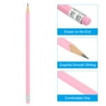thumbnail image 3 of Uxcell Round Pencils HB Graphite Pencils with Eraser Wood Pencils Pink, 3 of 6