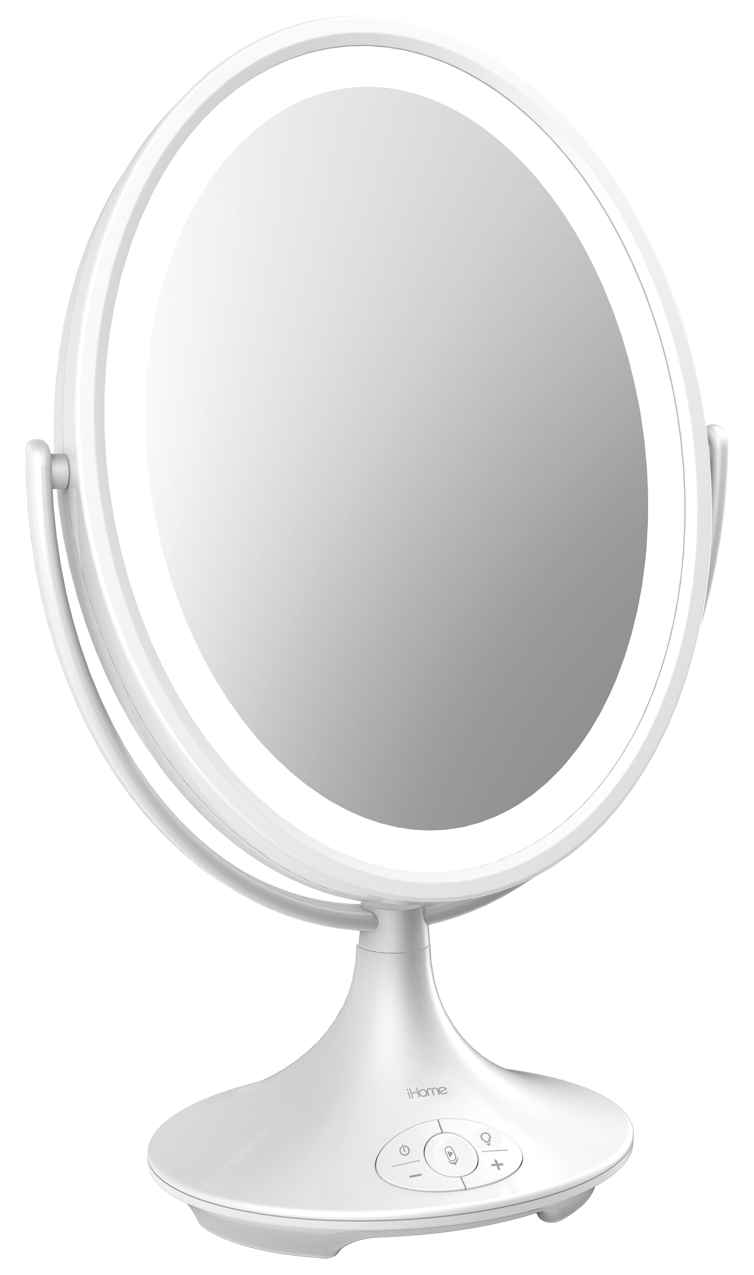 ihome reflect led vanity mirror with bluetooth audio walmart