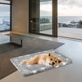 thumbnail image 4 of Fancy Dog Bed Mat  Pet Bed Pad Reversible (Cool &amp; Warm)  Machine Washable Crate Pad  Pet Sleeping Mat for Small to XXX-Large Dogs  Grey  Star Pattern, 4 of 6