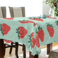 thumbnail image 5 of Yayeee Tablecloths 60" x 60" Rectangle Wrinkle Resistant Party Table Cover, Red Strawberry, 5 of 8