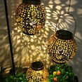 thumbnail image 3 of Patio Lawn Spherical Skeleton Projection Lamp Metal Butterfly Dragonfly Hummingbird Lights, 3 of 6